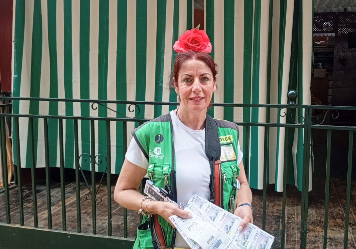 Matilde Valverde, vendedora ONCE