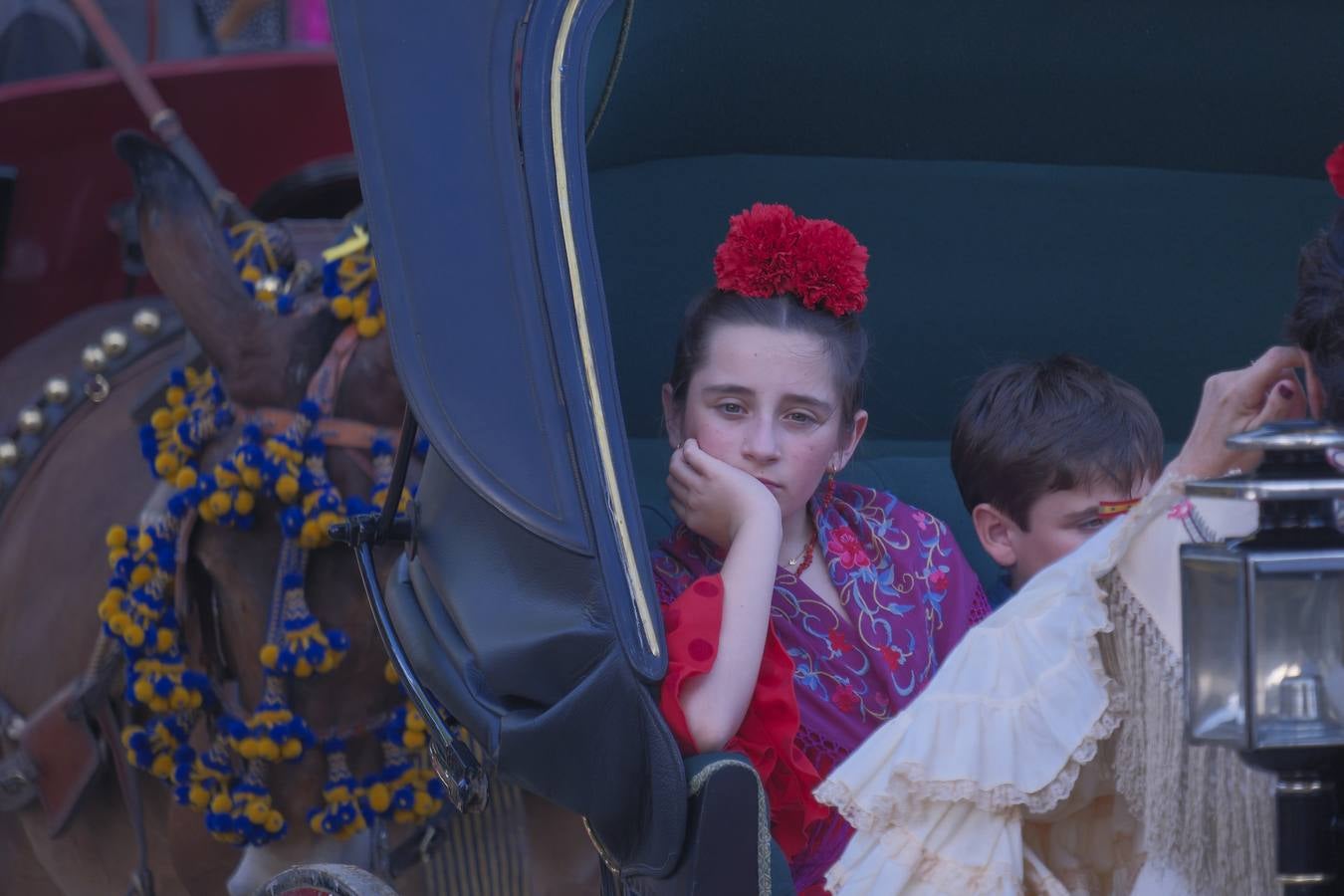 Ambiente en el real durante el viernes de feria