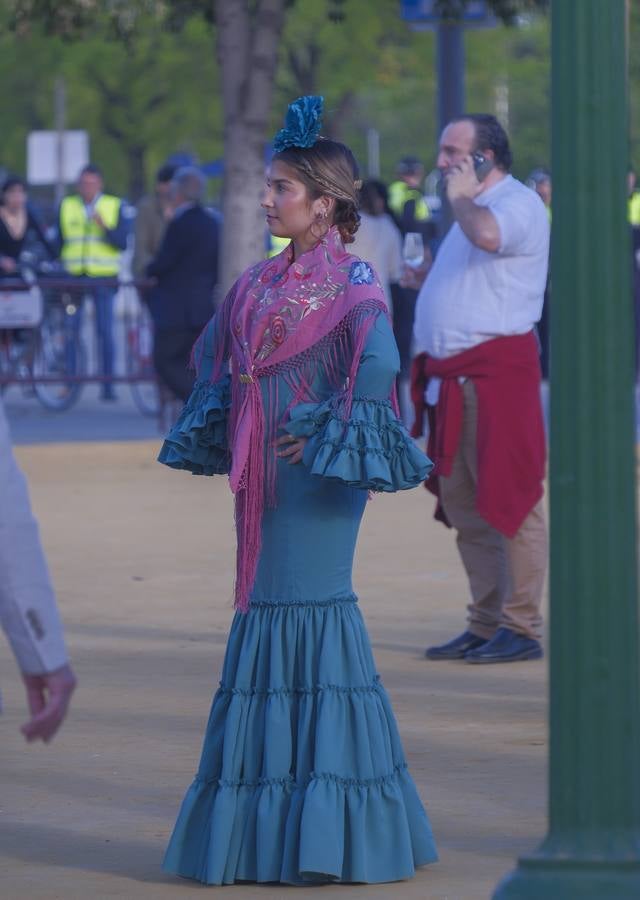 Ambiente en el real durante el viernes de feria