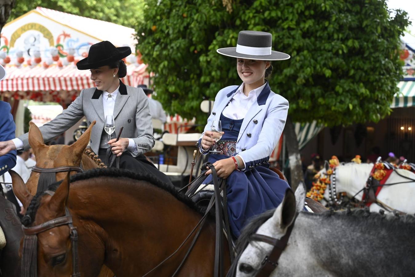 Ambiente festivo en el real, este sábado de Feria