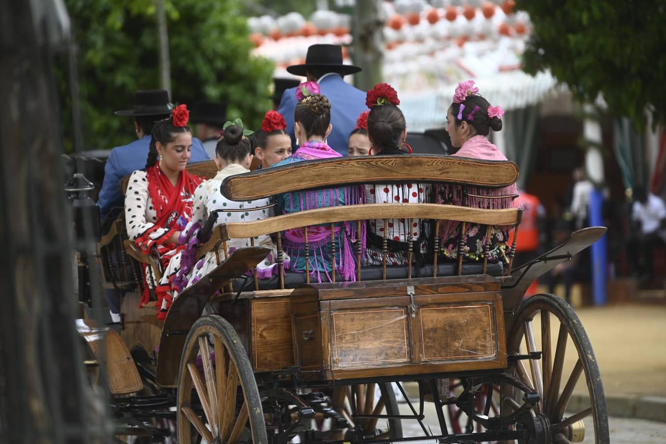 Ambiente festivo en el real, este sábado de Feria