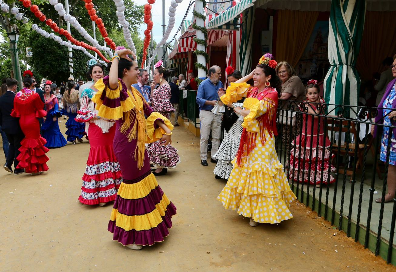 Ambiente festivo en el real, este sábado de Feria