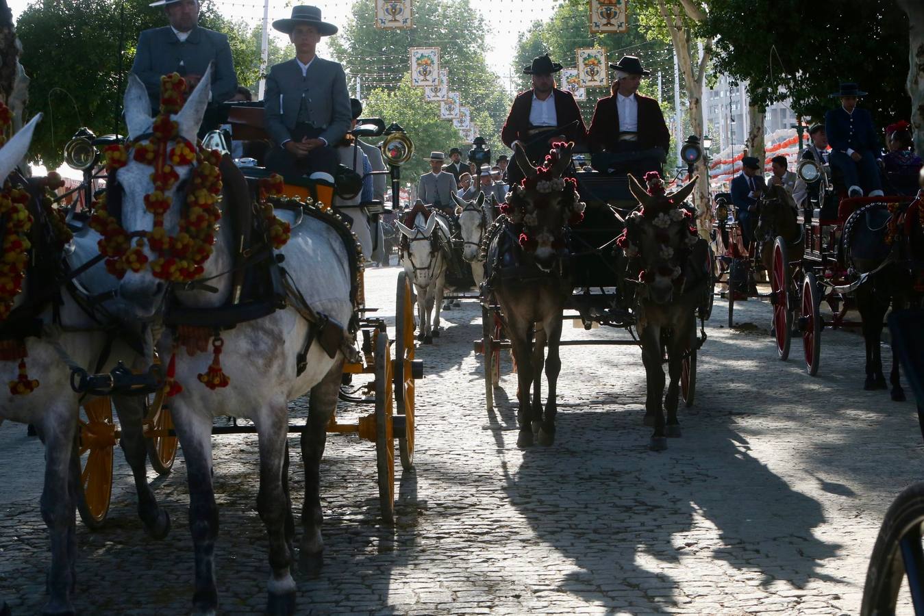 Ambiente festivo en el real, este sábado de Feria