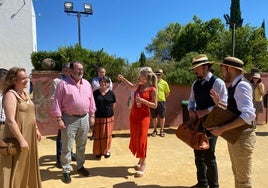 Visita que ha realizado la consejera de Cultura, Patricia del Pozo, al Conjunto Arqueológico de Carmona