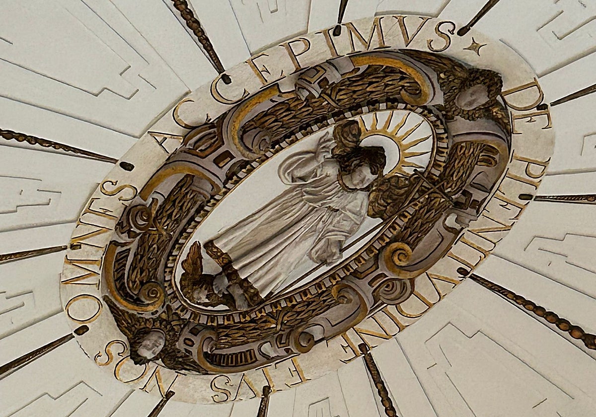 Detalle de la cúpula de San Hermenegildo tras su restauración