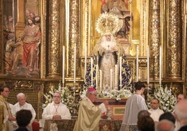 La Amargura, protagonista de la misa pontifical de acción de gracias en la parroquia de San Pedro