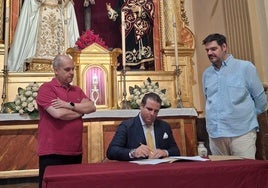 La Sed firma con Francisco Verdugo y Álvaro Abrines la culminación del paso de Cristo