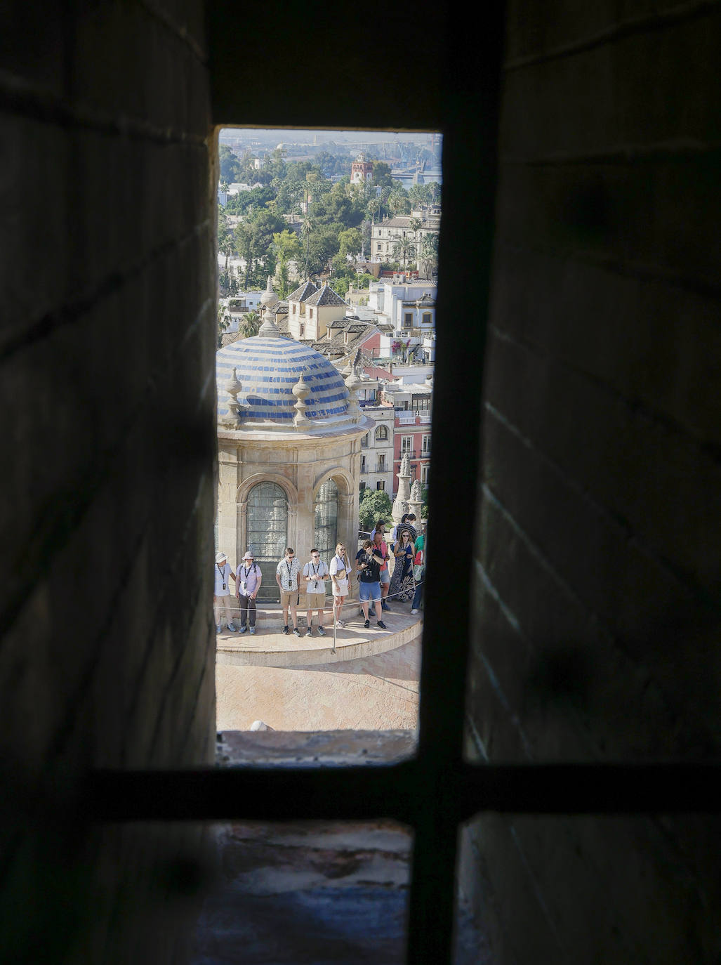 Vistas desde el interior de la Giralda de Sevilla