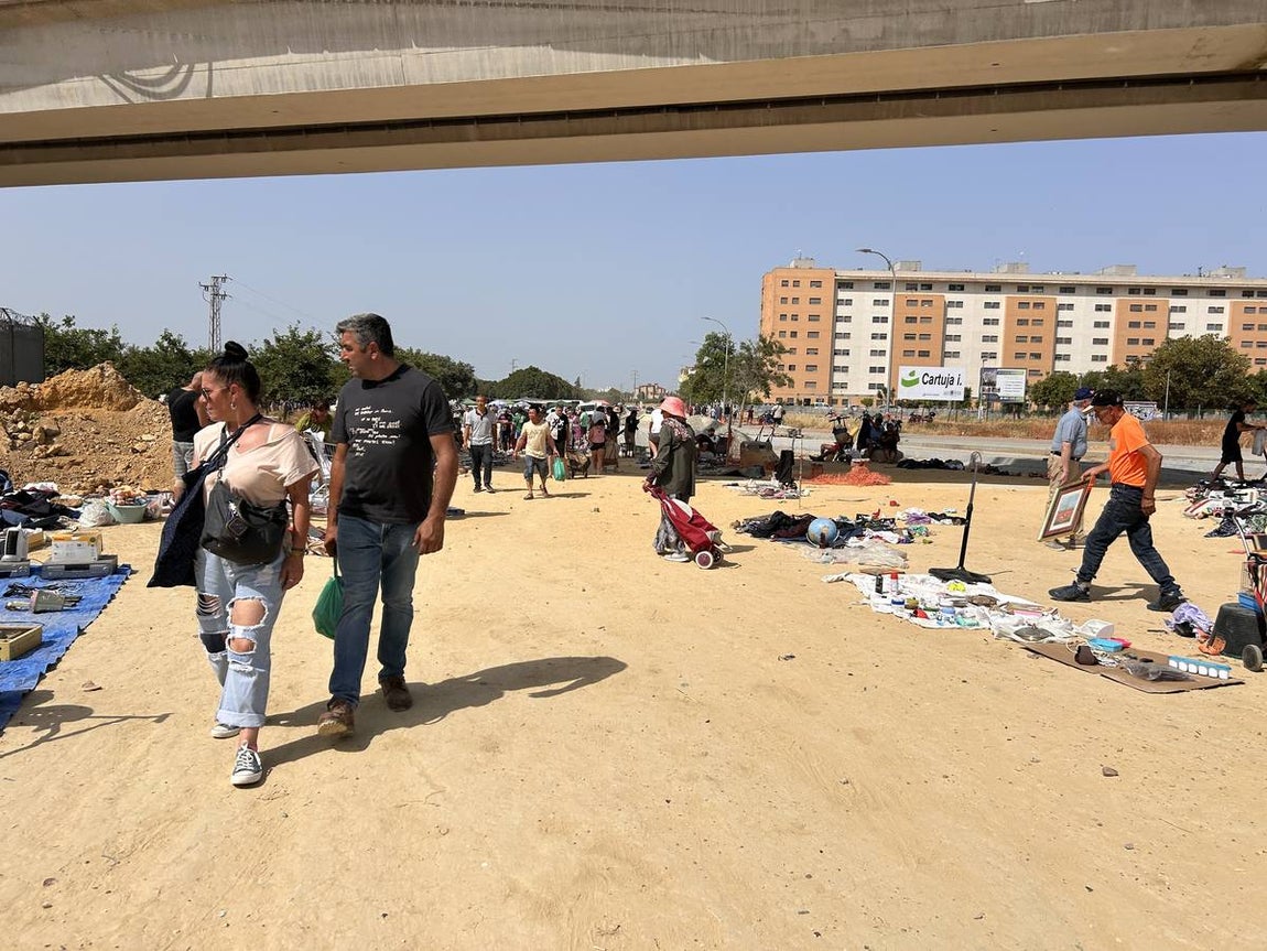 El mercadillo de los domingos en Su Eminencia es un ejemplo de venta ilegal y sin control en la zona