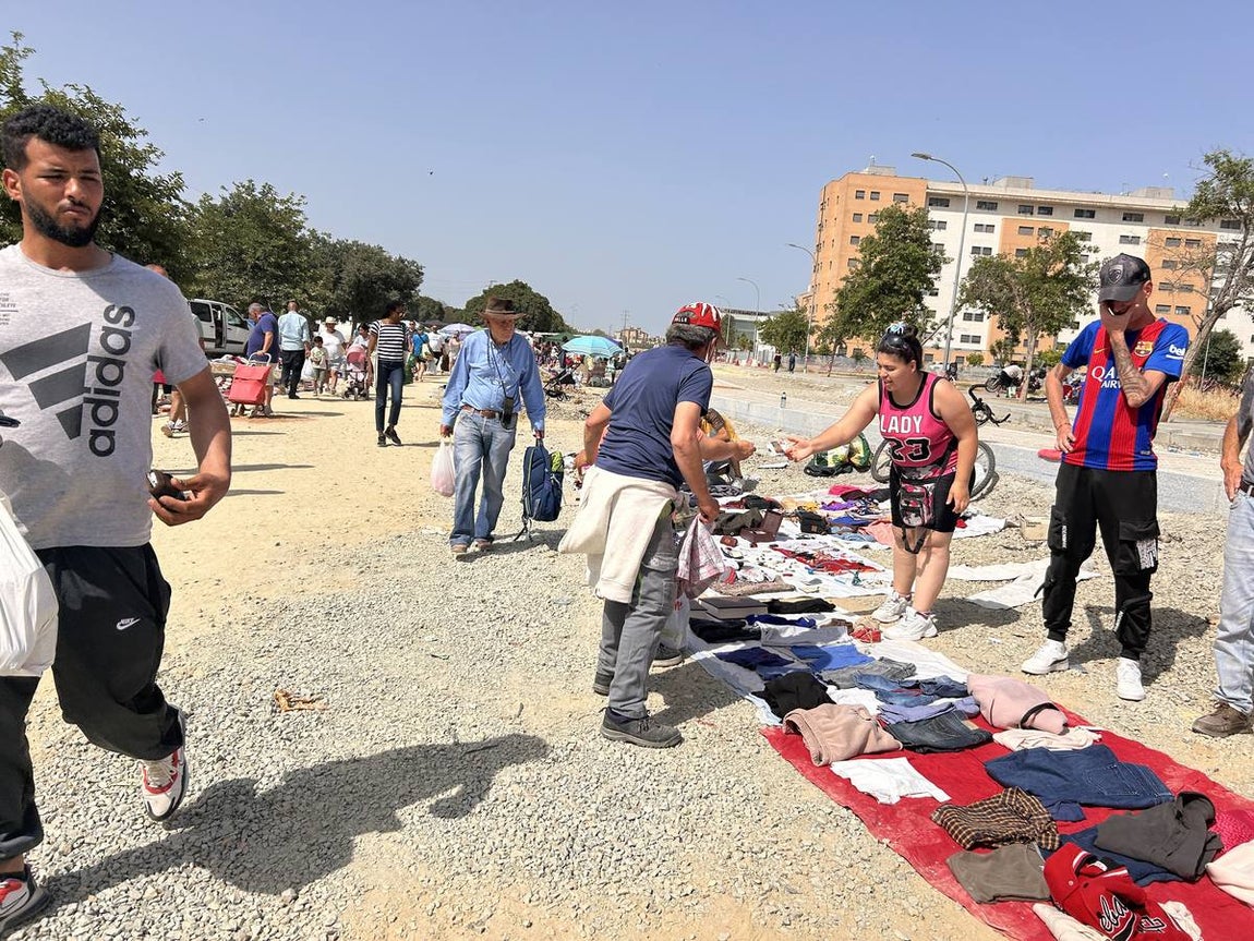 El mercadillo de los domingos en Su Eminencia es un ejemplo de venta ilegal y sin control en la zona