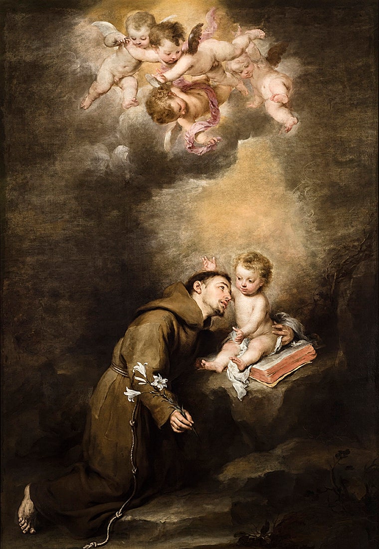San Antonio de Padua junto al Niño Jesús