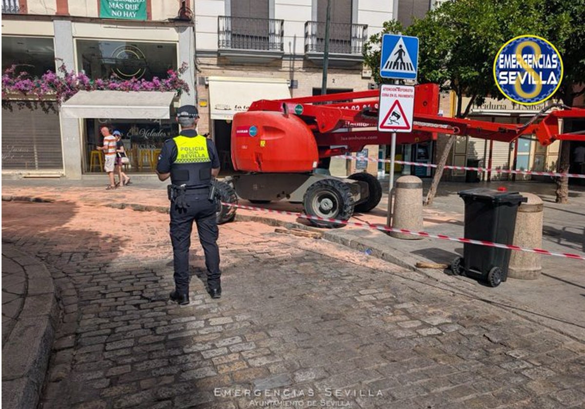 Imagen de la Cuesta del Rosario en la mañana de este sábado