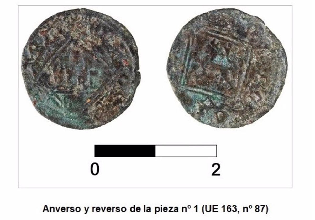Imagen de las monedas descubiertas