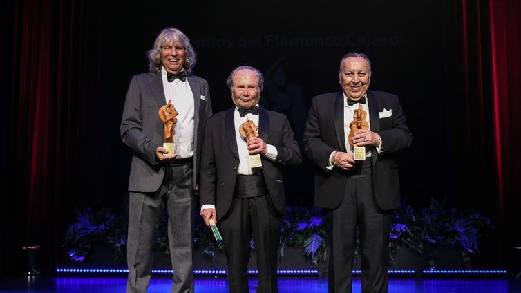 Paco Cepero, Manolo Marín y José Mercé, ganadores de los II Premios del Flamenco Cajasol