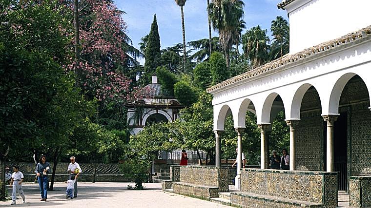 Imagen de archivo de los jardínes del Real Alcázar