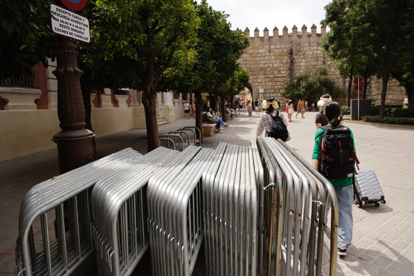 Miembros de la Policía Local y Nacional así como equipos de la Guardia Civil han tomado Sevilla para la Cumbre de la ONU