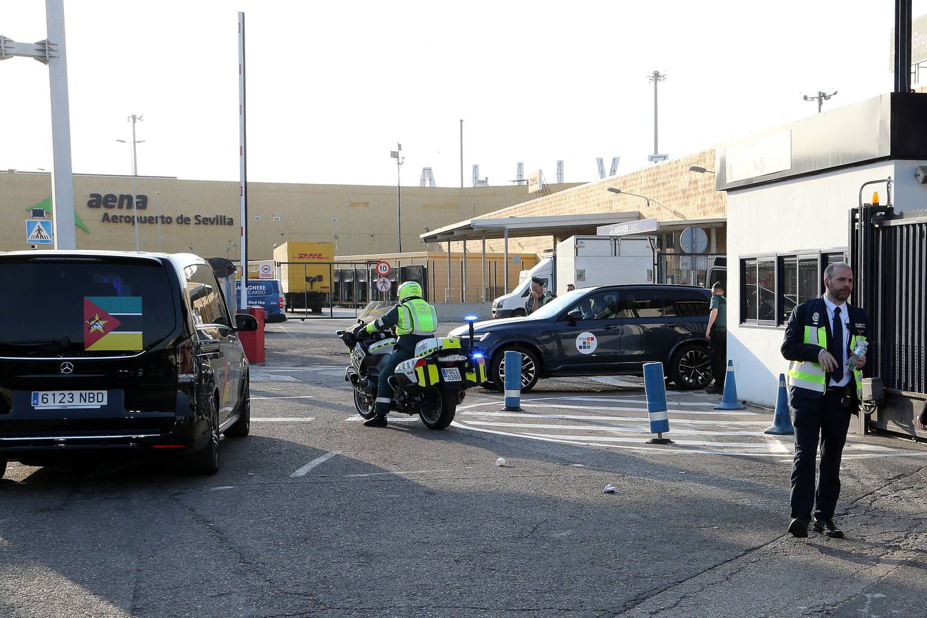 Los agentes esperan a los mandatarios desde el mismo aeropuerto de San Pablo para garantizar su seguridad