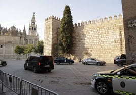 Imágenes de la llegada de la comitiva de mandatarios de la ONU al Alcázar de Sevilla