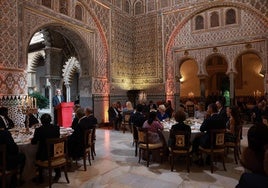 La cena de los Reyes y líderes mundiales en la recepción de la cumbre de la ONU en el Alcázar de Sevilla: tomate de Los Palacios y vino de Cazalla de la Sierra