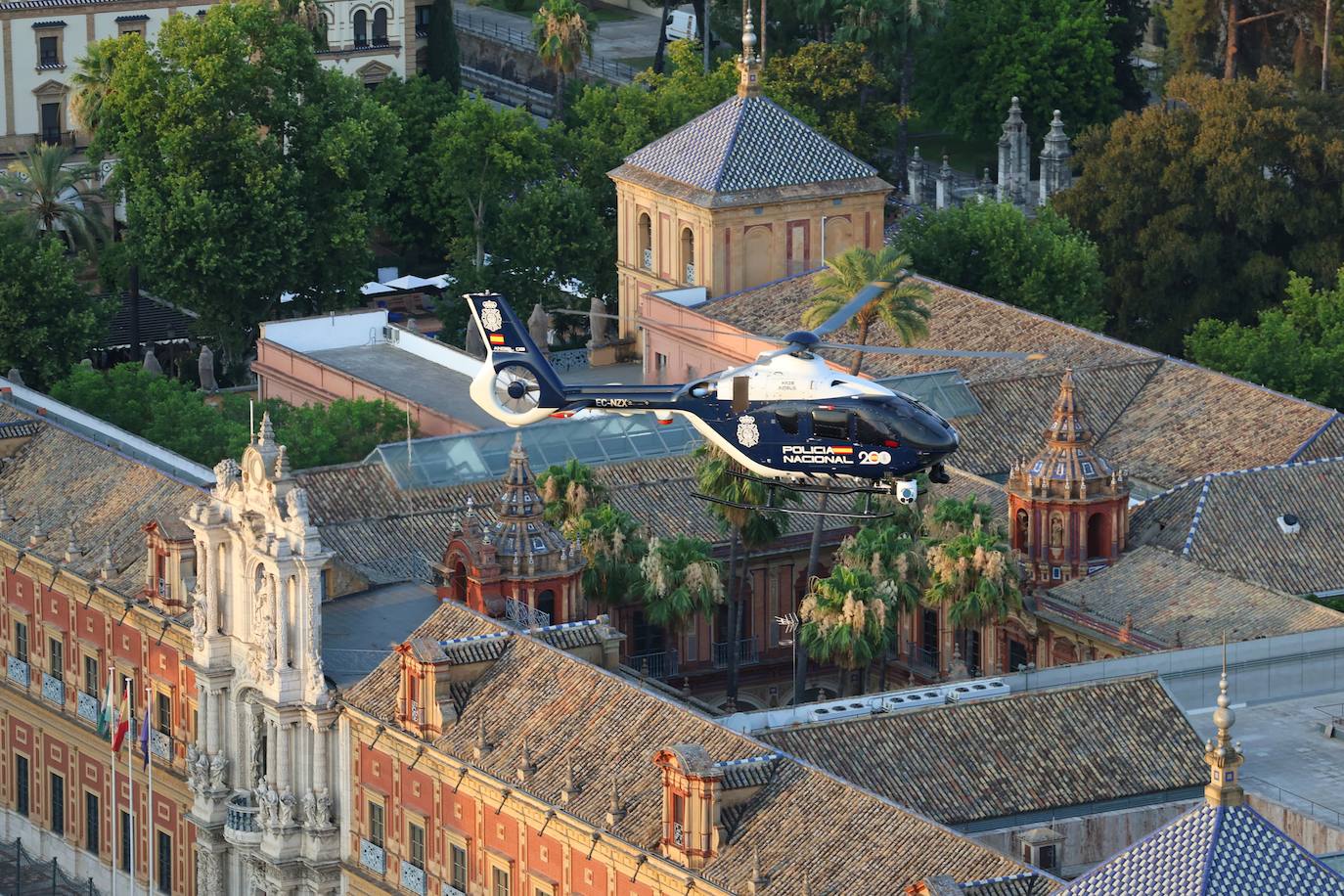 Agentes desplegados para controlar la seguridad en la cumbre de la ONU en Sevilla