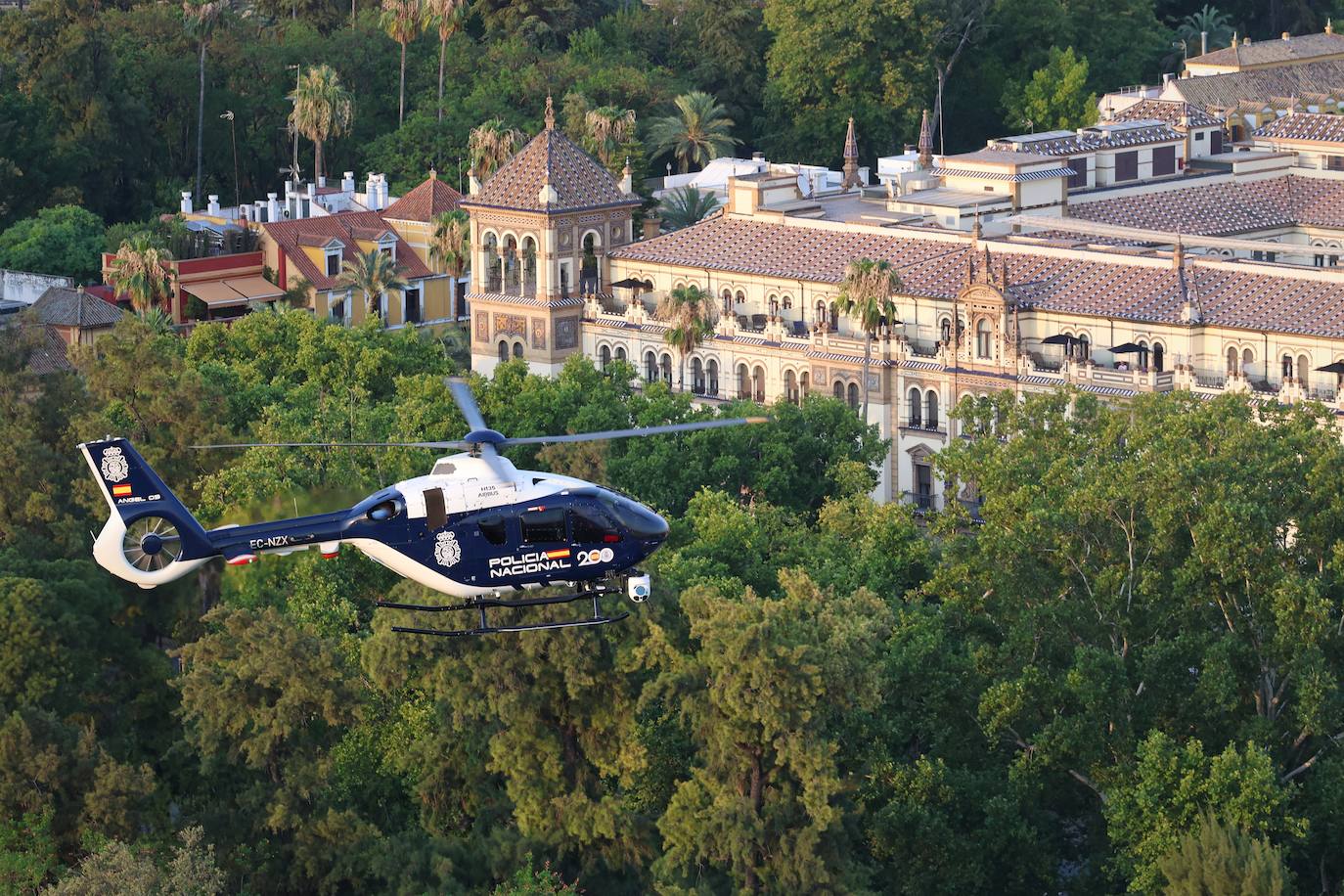 Agentes desplegados para controlar la seguridad en la cumbre de la ONU en Sevilla