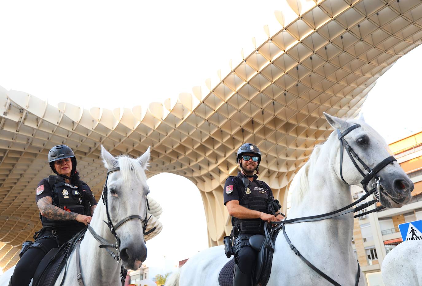 Agentes desplegados para controlar la seguridad en la cumbre de la ONU en Sevilla