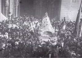 Las seis imágenes coronadas en el trascoro de la Catedral de Sevilla