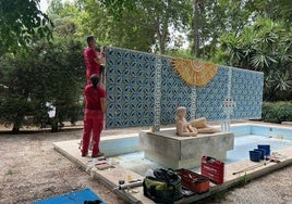 El Ayuntamiento de Sevilla restaura el monumento a Luis Montoto del Parque de María Luisa