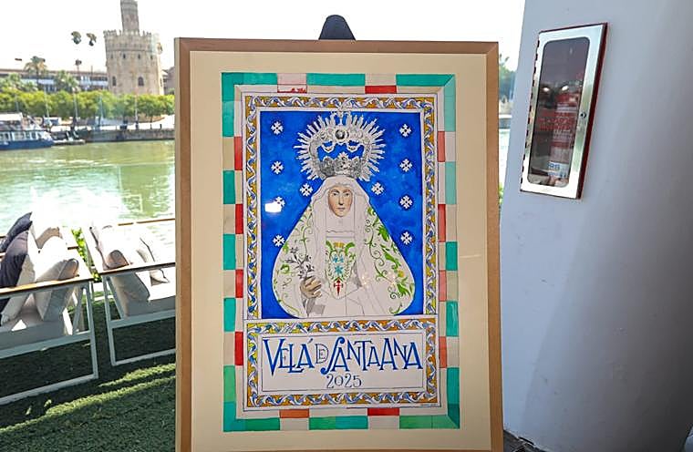 Manolo León firma el cartel anunciador de la Velá de Santa Ana 2025