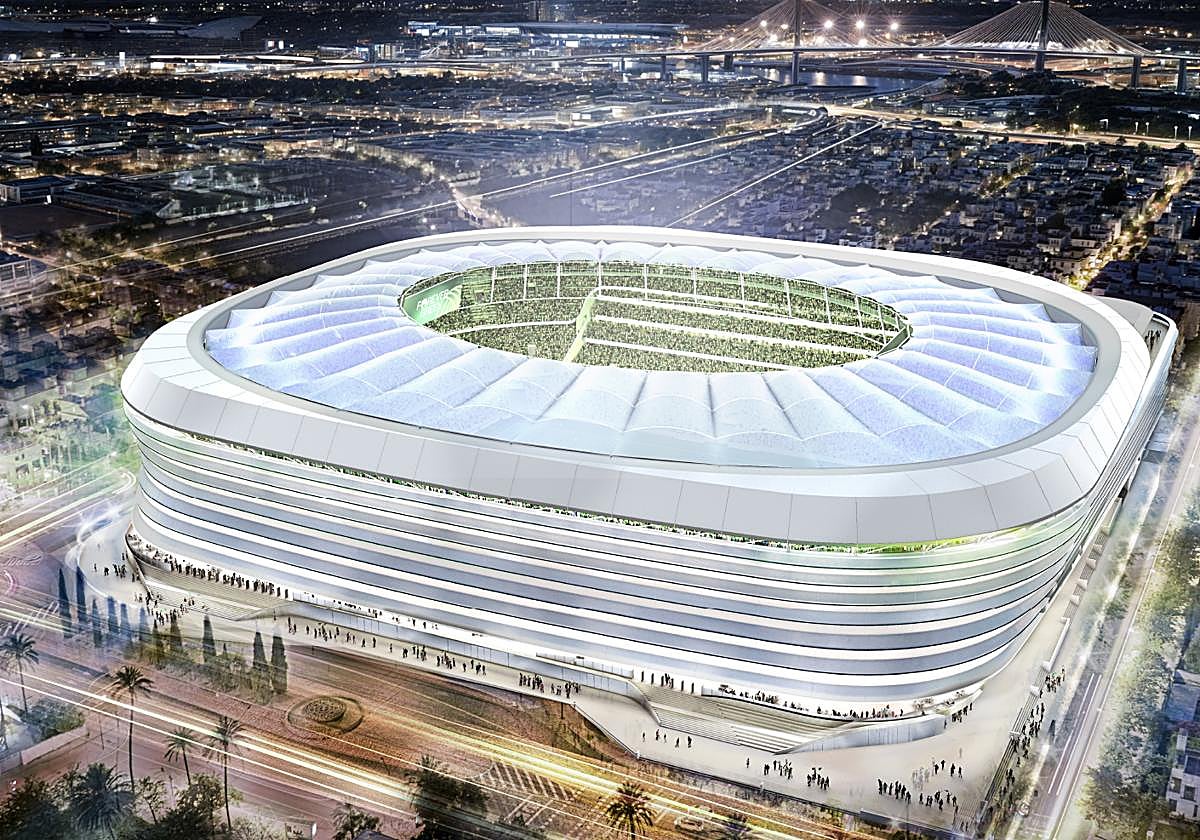 Así quedará el nuevo Estadio Benito Villamarín cuando estén finalizadas las obras