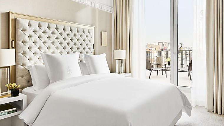 Una de las habitaciones del Four Seasons Madrid