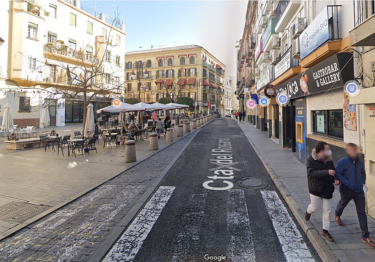 El estado actual de la Cuesta del Rosario en Sevilla