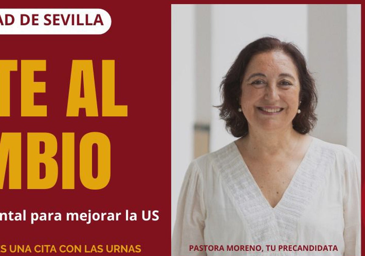 Pastora Moreno, en su imagen de la candidatura