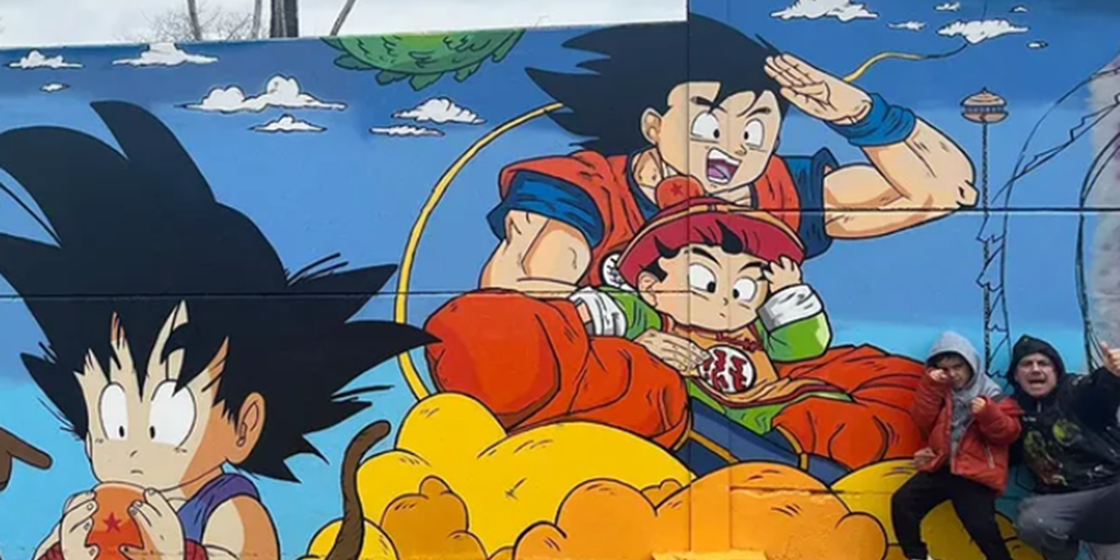 ¡Impresionante! Sevilla alberga el mural de Dragon Ball más grande de Europa: Un homenaje épico al anime de los 90