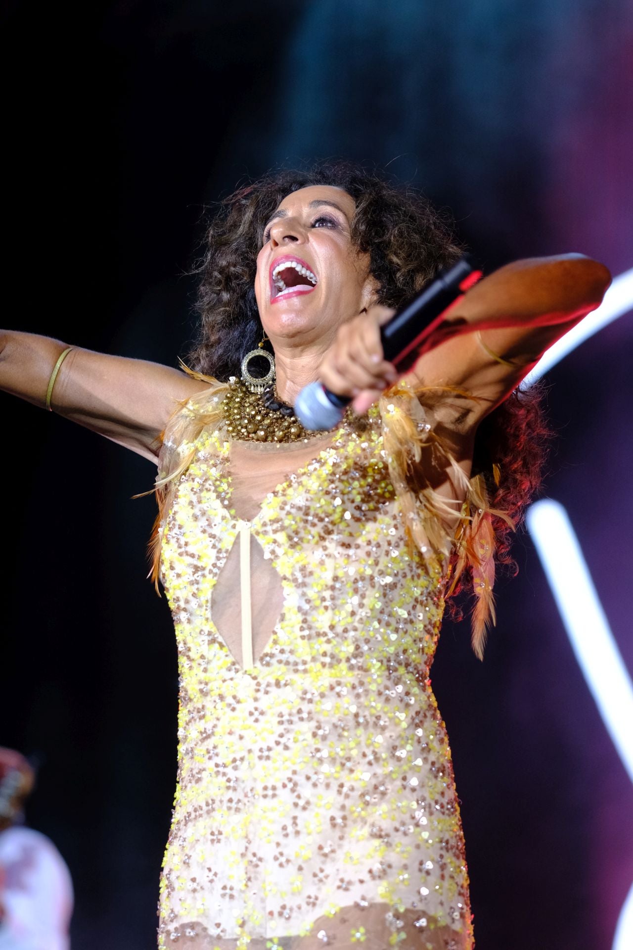 Rosario encandiló al público con su energía sobre el escenario