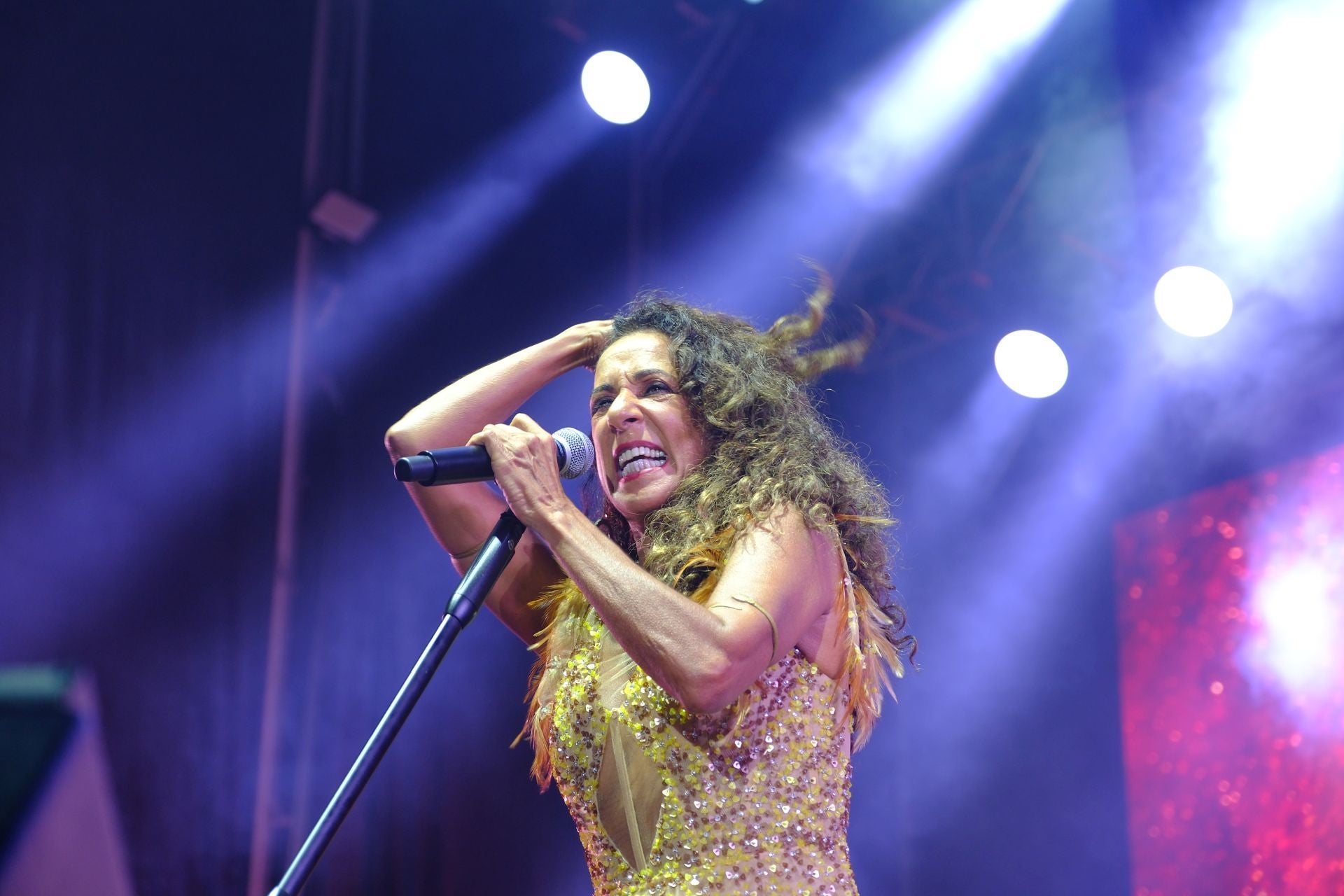 Rosario encandiló al público con su energía sobre el escenario