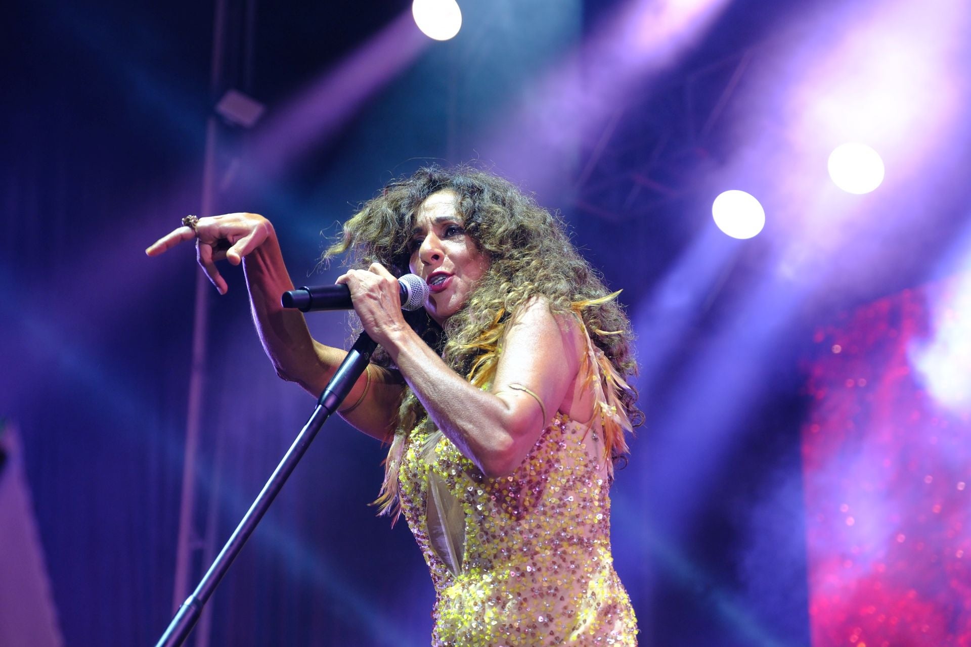 Rosario encandiló al público con su energía sobre el escenario