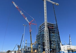 La planta de recuperación de metales de Atlantic Copper inicia la fase final de montaje tras una inversión de 400 millones