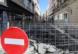 El inicio de las obras en la calle Méndez Núñez, en imágenes
