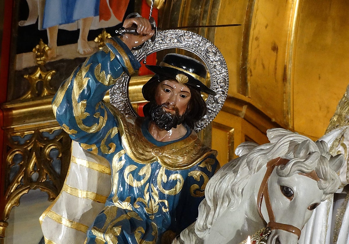 La imagen de Santiago de la hermandad de la Soledad de Castilleja de la Cuesta