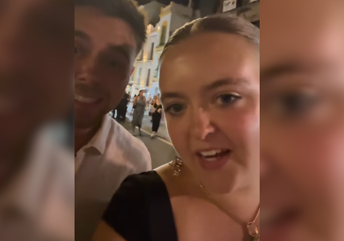 Shopie y su amigo Kyle en la Velá de Triana