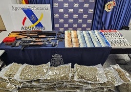 Droga, armas, dinero y matrículas falsas intervenidas en la operación 'Medusa-amnesia'