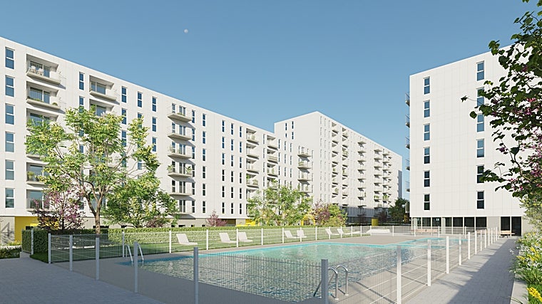 Recreación de las viviendas y zonas comunes