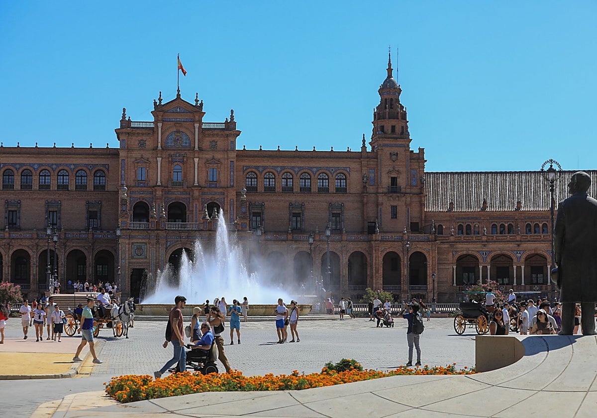 Vista general de la Plaza de España