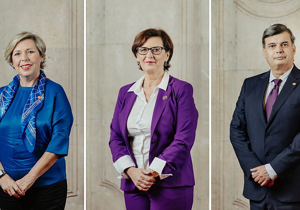 Carmen Vargas, Ana López y Felipe Rosa