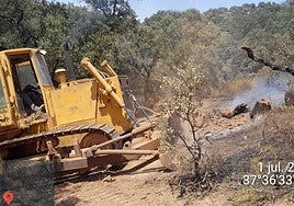 El incendio del paraje de Santa María en El Garrobo ya se encuentra controlado
