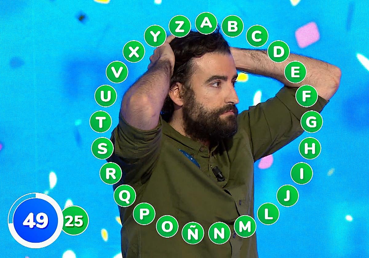 Rafa Castaño cuando se llevó el bote de Pasapalabra