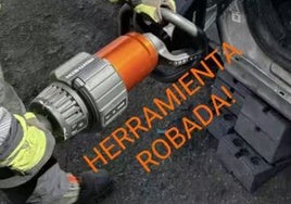 Roban tres equipos de excarcelación a los bomberos de La Rinconada