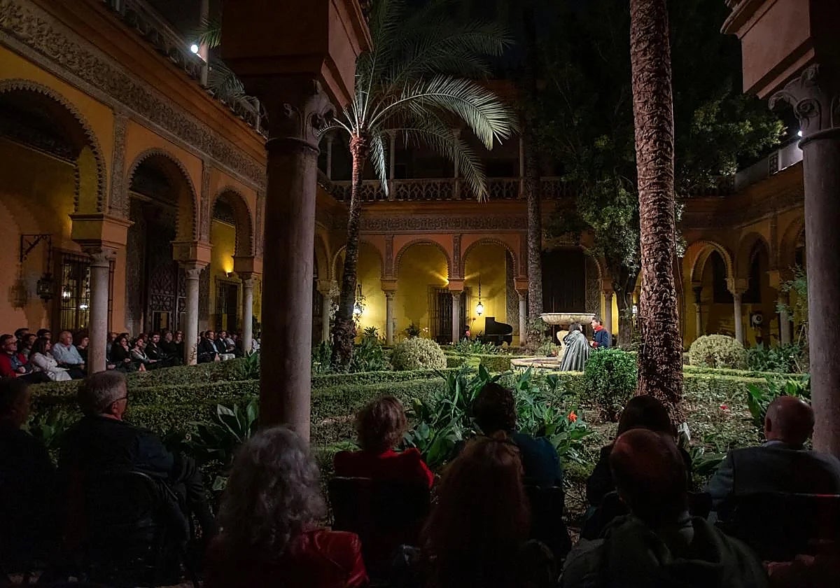 Palacio de Dueñas de noche
