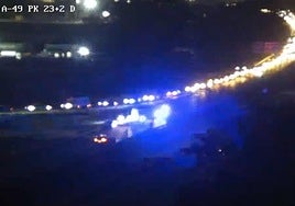 Reabre la autovía A-49 en sentido Huelva tras tres horas cortada por un accidente múltiple